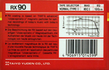 Compact Cassette Thats RX 90 Type I Normal 1989 Europe