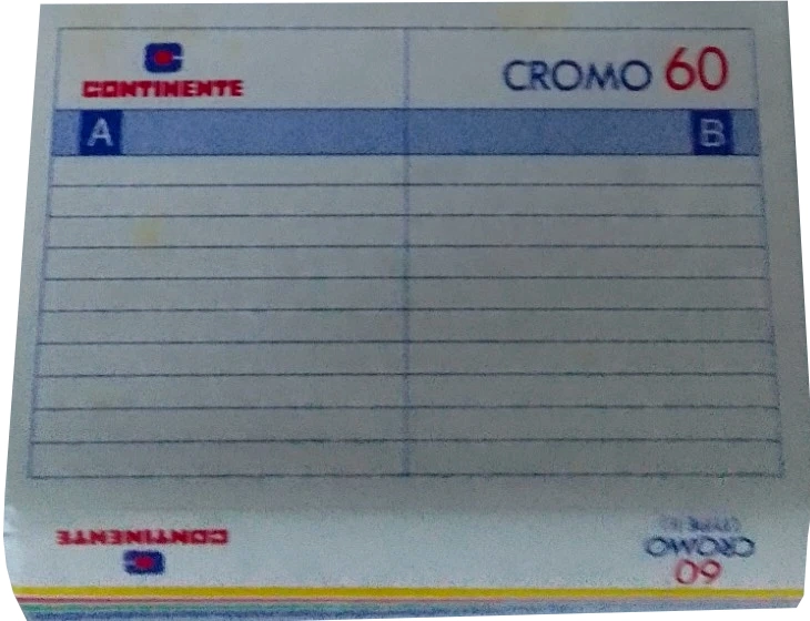 Compact Cassette Continent / Continente 60 "Cromo" Type II Chrome 1983 Spain