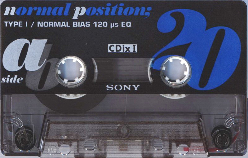 Compact Cassette Sony CDix I 20 "C-20CDX1b" Type I Normal 1994 Japan