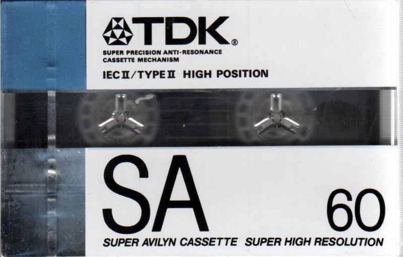 Compact Cassette TDK SA 60 Type II Chrome 1988 Australia, Europe