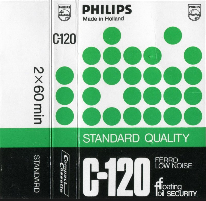 Compact Cassette Philips Standard Quality 120 Type I Normal 1975 Europe