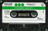 Compact Cassette Philips Standard Quality 120 Type I Normal 1975 Europe