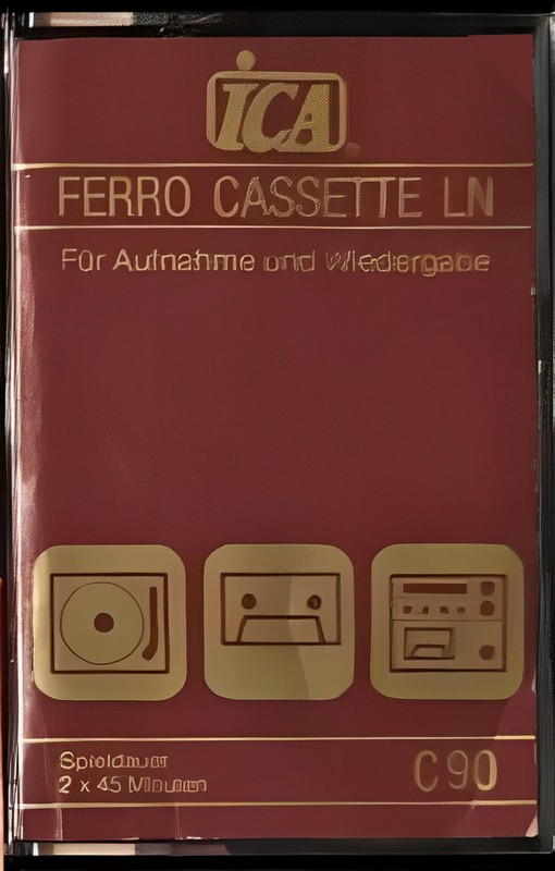 Compact Cassette ICA Ferro LN 90 Type I Normal 1981 Germany