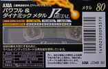Compact Cassette AXIA J`z Metal 80 "JZMB 80" Type IV Metal 1993 Japan