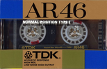 Compact Cassette TDK AR 46 "AR-46G" Type I Normal 1987 Japan