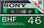 Compact Cassette Sony BHF 46 Type I Normal 1982 USA