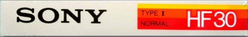 Compact Cassette Sony HF 30 Type I Normal 1983 Europe
