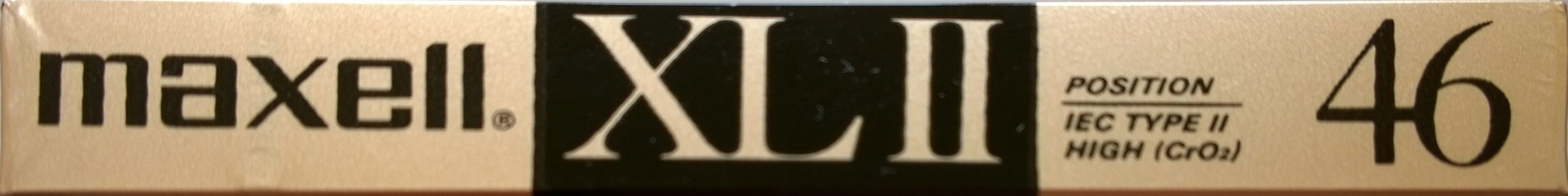 Compact Cassette Maxell XLII 46 Type II Chrome 1988 Europe