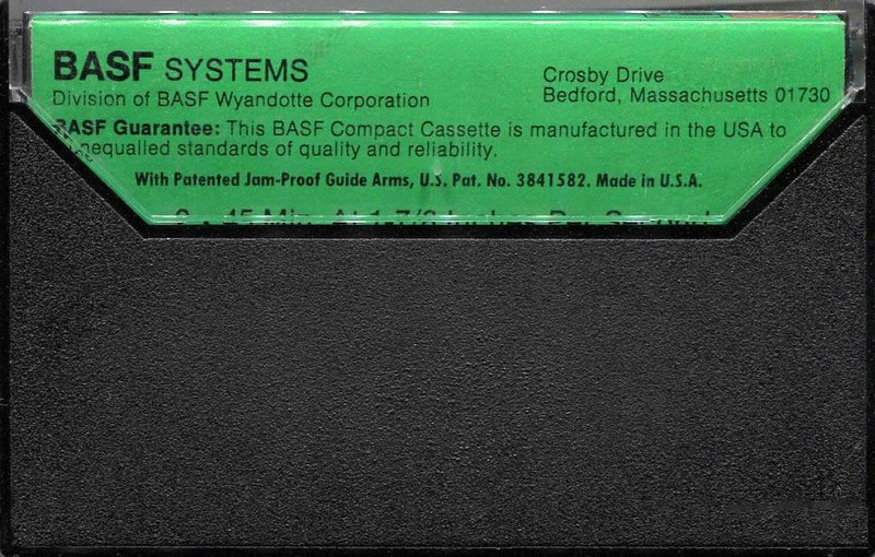 Compact Cassette BASF Headmaster Series 90 Type I Normal 1975 USA