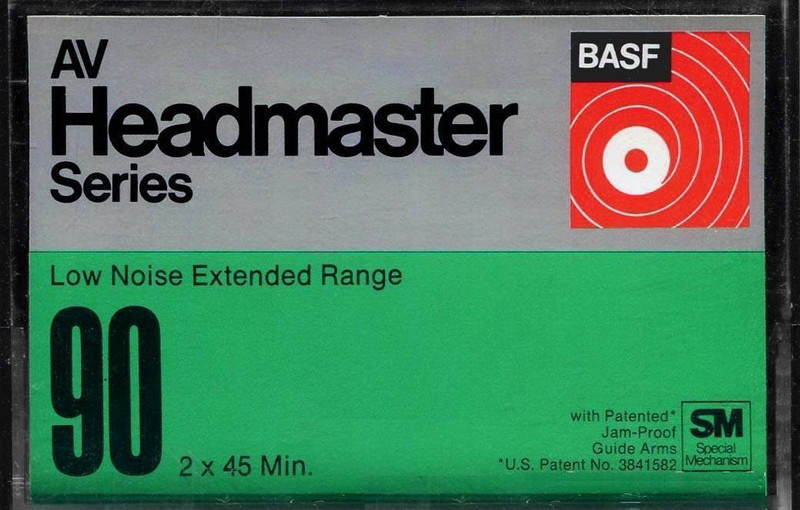Compact Cassette BASF Headmaster Series 90 Type I Normal 1975 USA