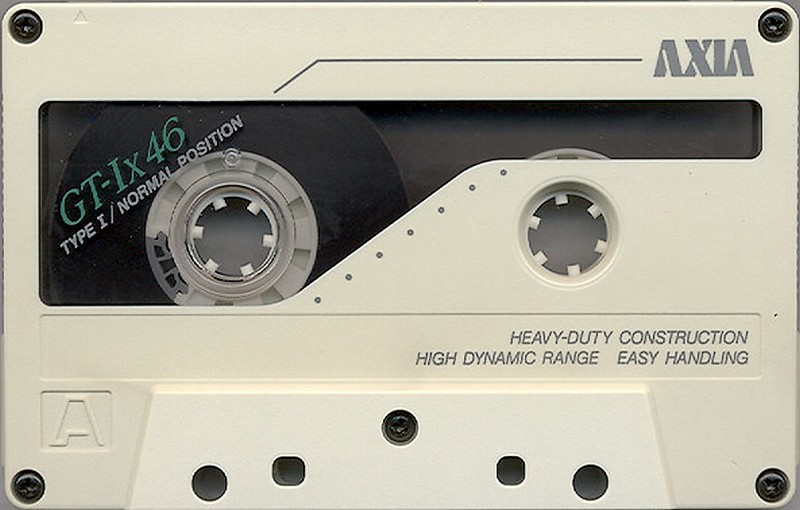 Compact Cassette AXIA GT-Ix 46 "GT-1x B 46" Type I Normal 1989 Japan