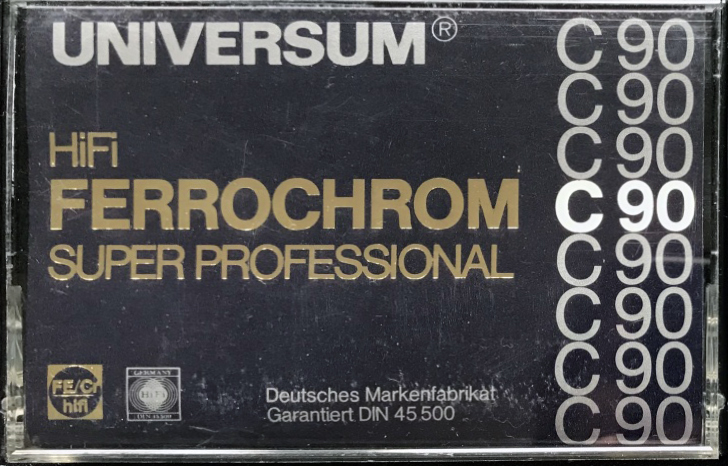 Compact Cassette Universum 90 Type III Ferro Chrome 1978 Europe