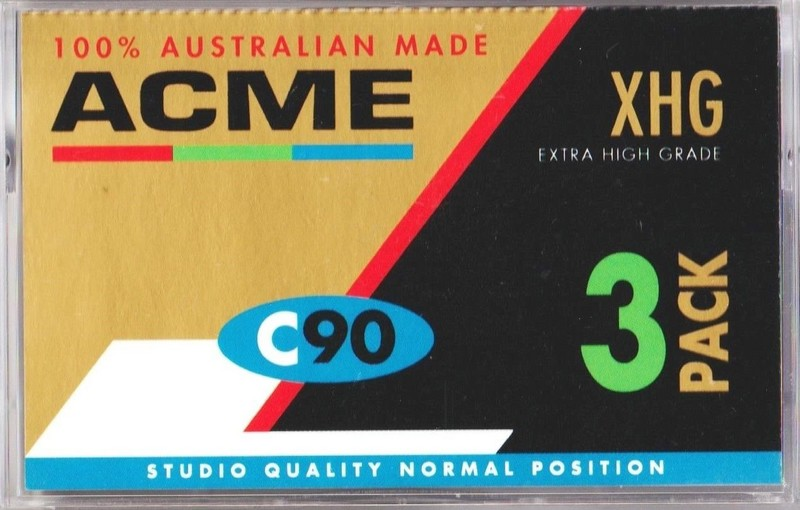 Compact Cassette Acme 90 Type I Normal Australia