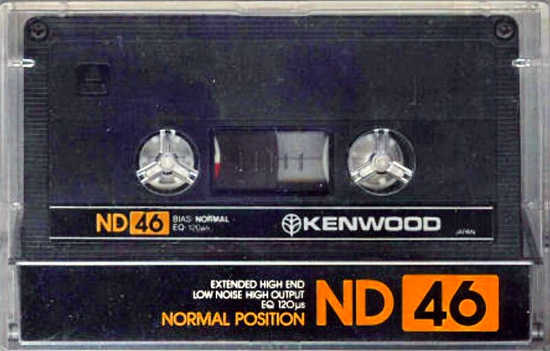 Compact Cassette Kenwood ND 46 Type I Normal 1982 Japan