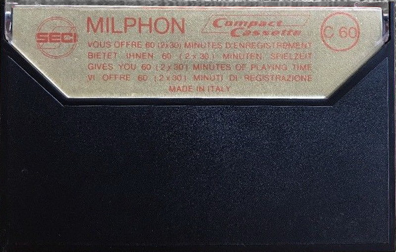 Compact Cassette Milphon 60 Type I Normal 1978 Europe