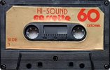 Compact Cassette Hi-Sound 60 Type I Normal 1978 Hong Kong