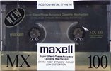 Compact Cassette Maxell MX 100 Type IV Metal 1988 Japan