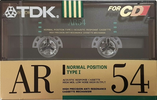 Compact Cassette TDK AR 54 "AR-54M" Type I Normal 1990 Japan