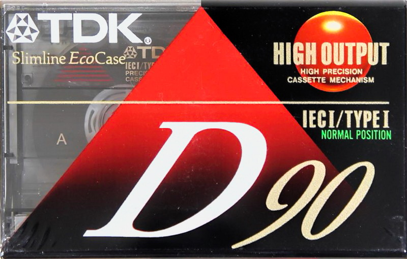 Compact Cassette TDK D 90 Type I Normal 1992 North America