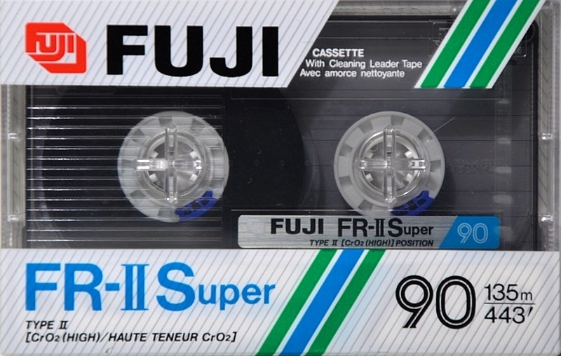 Compact Cassette Fuji FR-II Super 90 Type II Chrome 1988 Europe