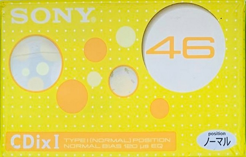 Compact Cassette Sony CDix I 46 "C46CDX1L" Type I Normal 2001 Japan