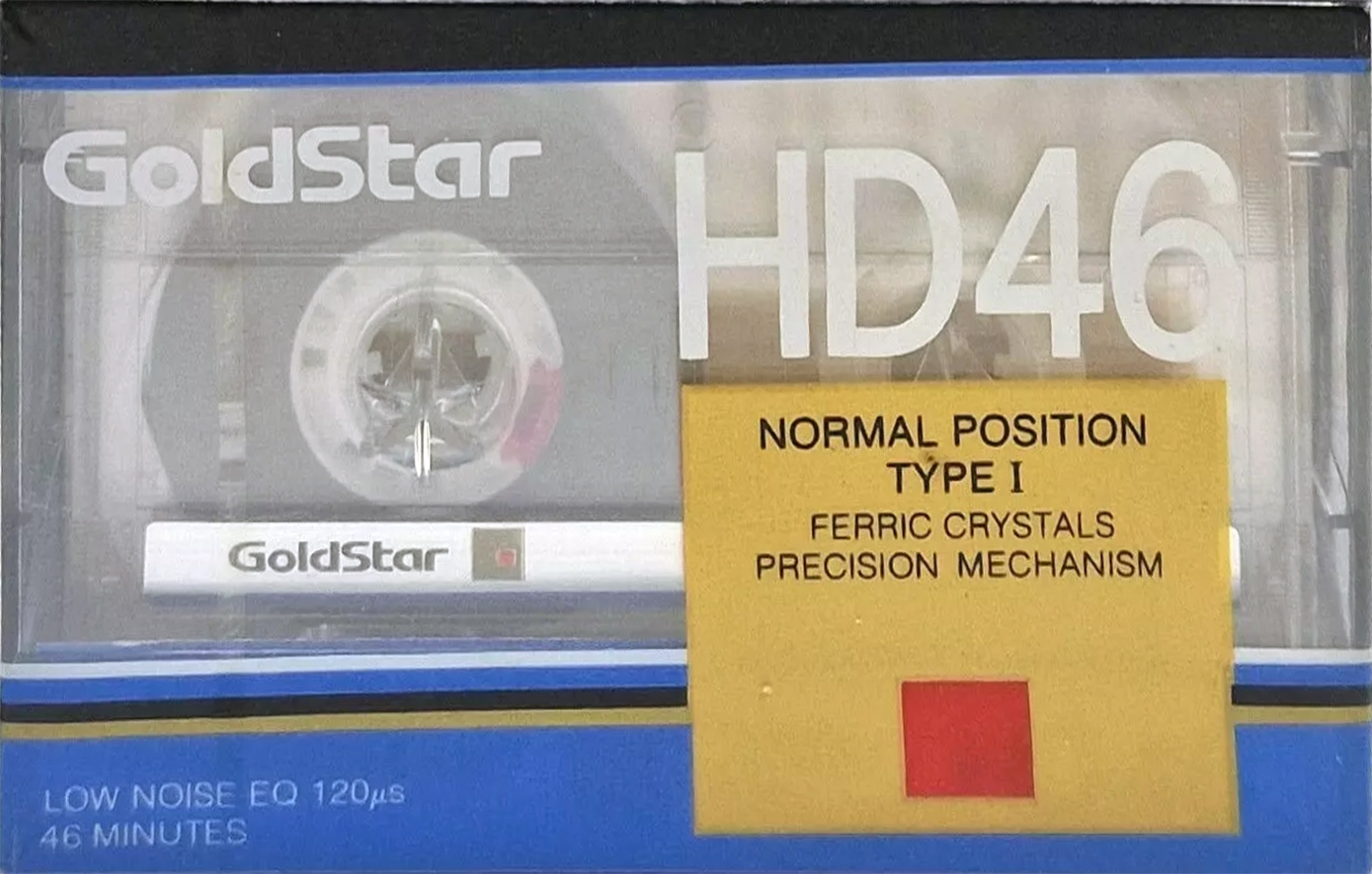 Compact Cassette Goldstar HD 46 Type I Normal 1990 USA