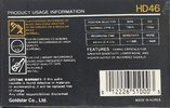Compact Cassette Goldstar HD 46 Type I Normal 1990 USA