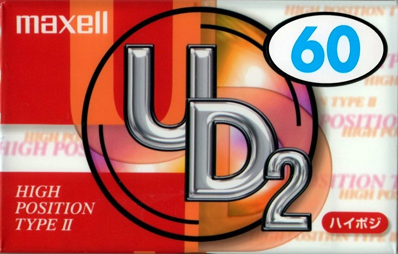 Compact Cassette Maxell UDII / UD2 60 "UD2-60N" Type II Chrome 2000 Japan