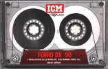 Compact Cassette ICM Ferro DX 90 Type I Normal 1986 Europe