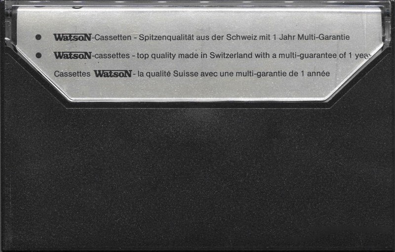 Compact Cassette Watson 60 Type II Chrome 1978 Europe