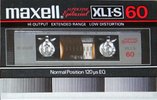 Compact Cassette Maxell XLI-S 60 Type I Normal 1983 Japan