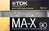 Compact Cassette TDK MA-X 90 Type IV Metal 1988 Australia, Europe