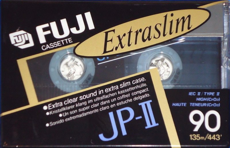 Compact Cassette Fuji JP-II 90 Type II Chrome 1990 Europe