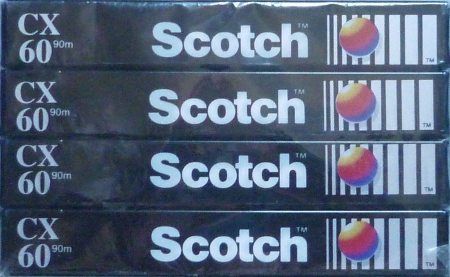 4 pack Scotch CX 60 Type I Normal 1990 Europe