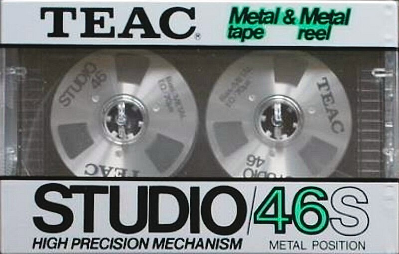 Compact Cassette Teac STUDIO 46 "/46S" Type IV Metal 1984 Japan