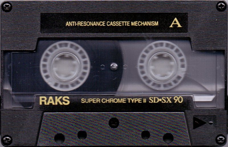 Compact Cassette RAKS SD-SX 90 Type II Chrome 1990 Europe