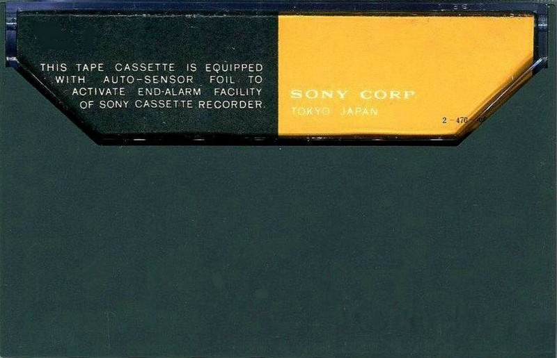 Compact Cassette Sony 30 Type I Normal 1972 Europe