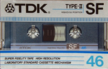 Compact Cassette TDK SF 46 Type II Chrome 1985 Australia, Europe