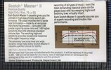 Compact Cassette Scotch Master II 90 Type II Chrome 1983 USA
