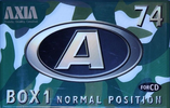 Compact Cassette AXIA Box 1 74 "BOX1C 74" Type I Normal 1997 Japan