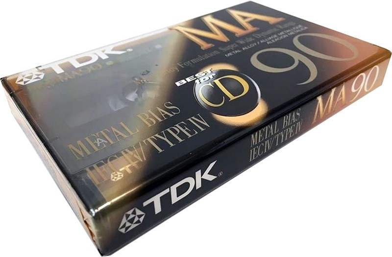 Compact Cassette TDK MA 90 Type IV Metal 1992 North America