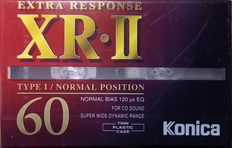 Compact Cassette Konica XR 60 "XR-II" Type II Chrome 1990 Europe