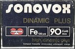 Compact Cassette Sonovox Dinamic Plus 90 "high dinamic plus" Type I Normal 1982 Portugal