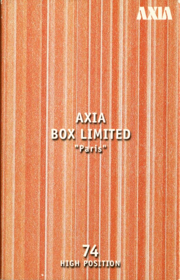 Compact Cassette AXIA Box Limited 74 "Paris" Type II Chrome 1999 Japan
