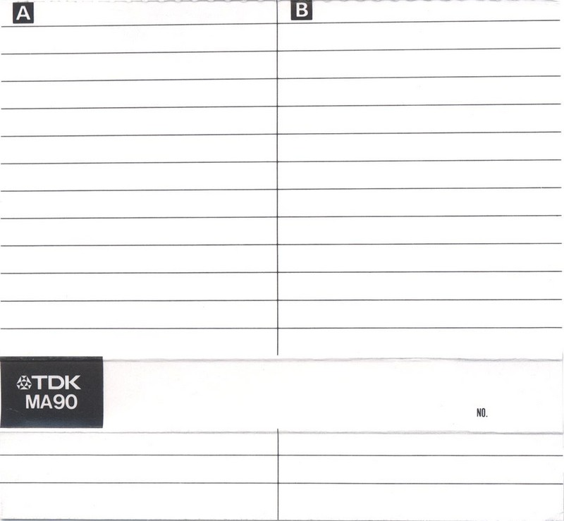 Compact Cassette TDK MA 90 Type IV Metal 1985 North America