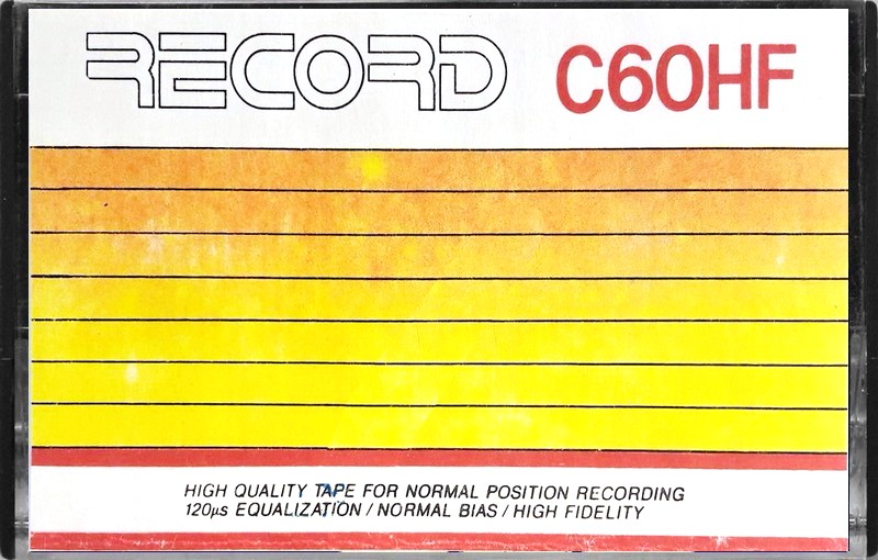 Compact Cassette Record 60 Type I Normal Hong Kong