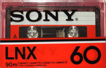 Compact Cassette Sony LNX 60 Type I Normal 1978 North America