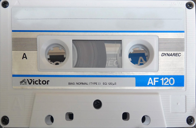 Compact Cassette Victor Dynarec AF 120 "AF-120WT" Type I Normal 1985 Japan