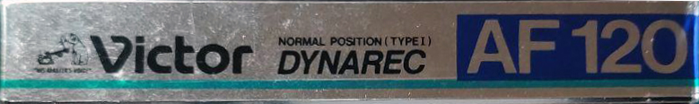Compact Cassette Victor Dynarec AF 120 "AF-120WT" Type I Normal 1985 Japan