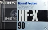 Compact Cassette Sony HF-X 90 Type I Normal 1989 Japan